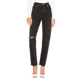 Agolde Cherie High Rise Straight Jean in Distortion